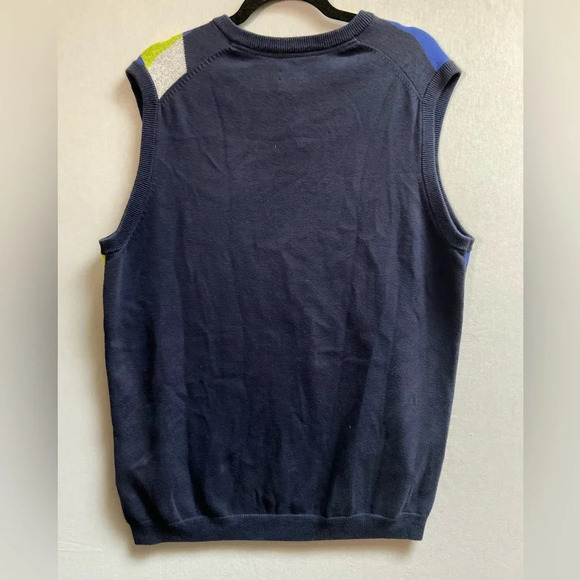 Adidas graphic knit sweater vest Sz L - Picture 2 of 6